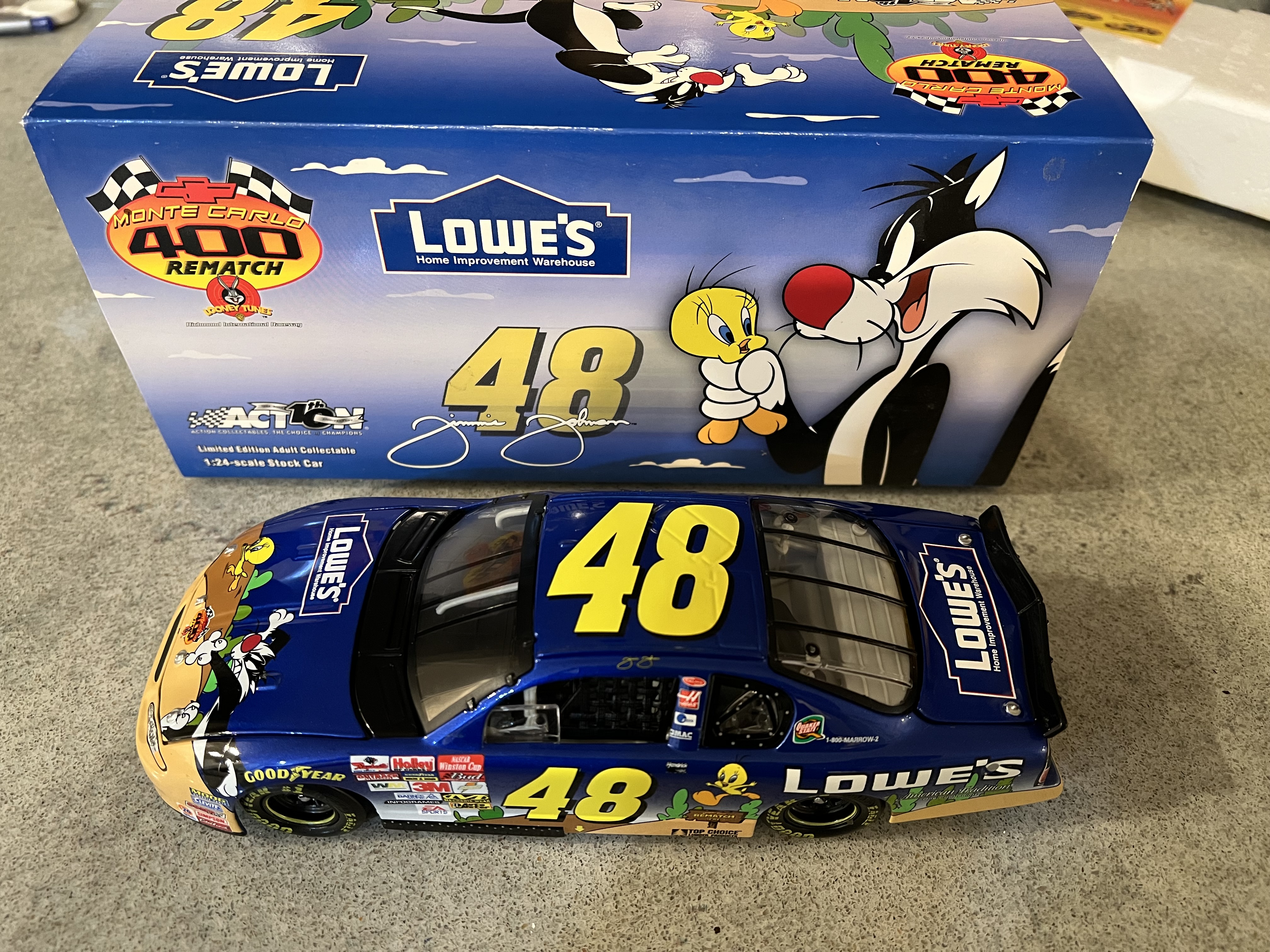 2002 Jimmy Johnson #48 Lowe's Looney Tunes Rematch - Action 1 of 25,212
