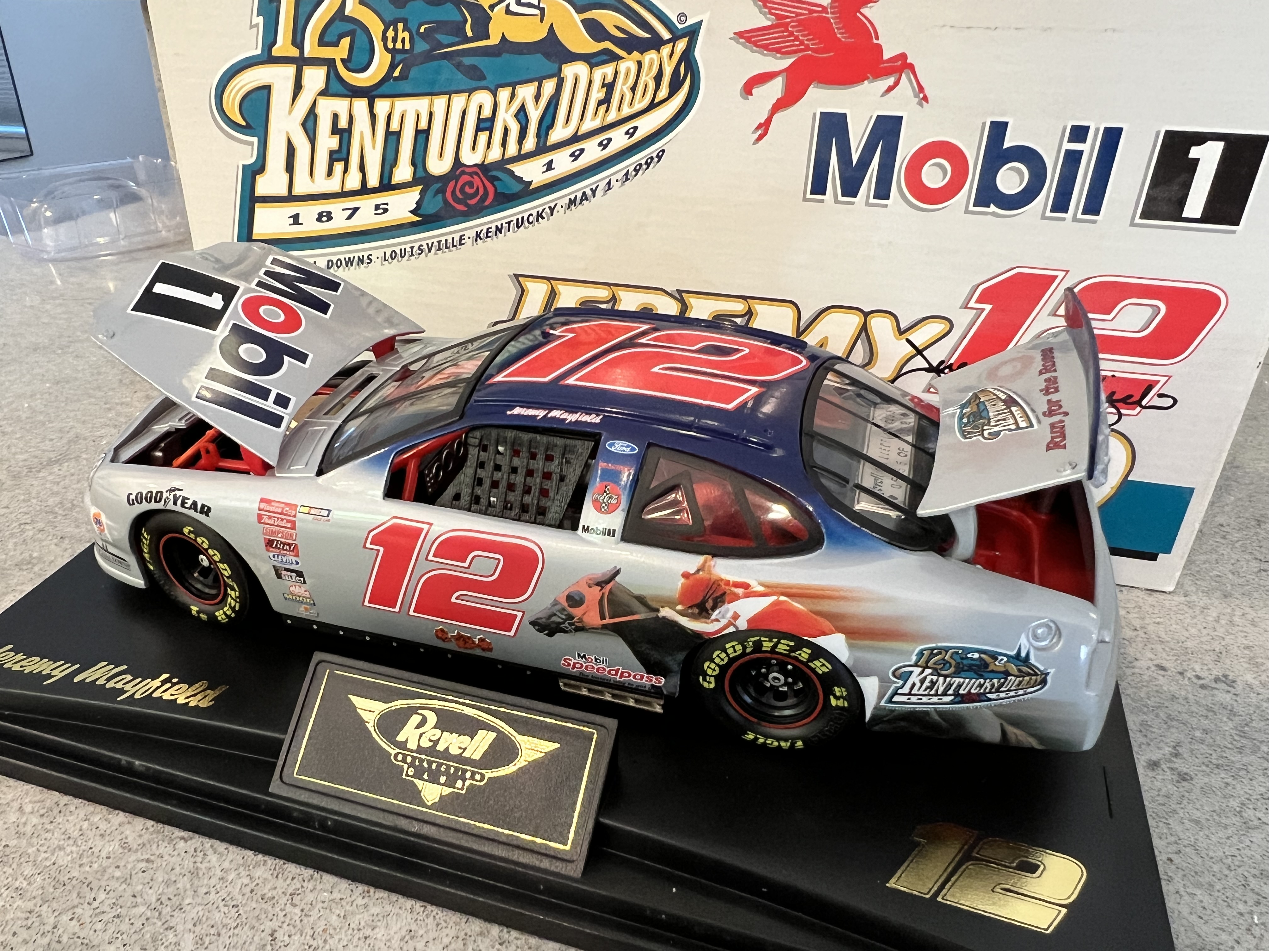 1999 Jeremy Mayfield #12 Mobile/Kentucky Derby Ford - Revell 1:24