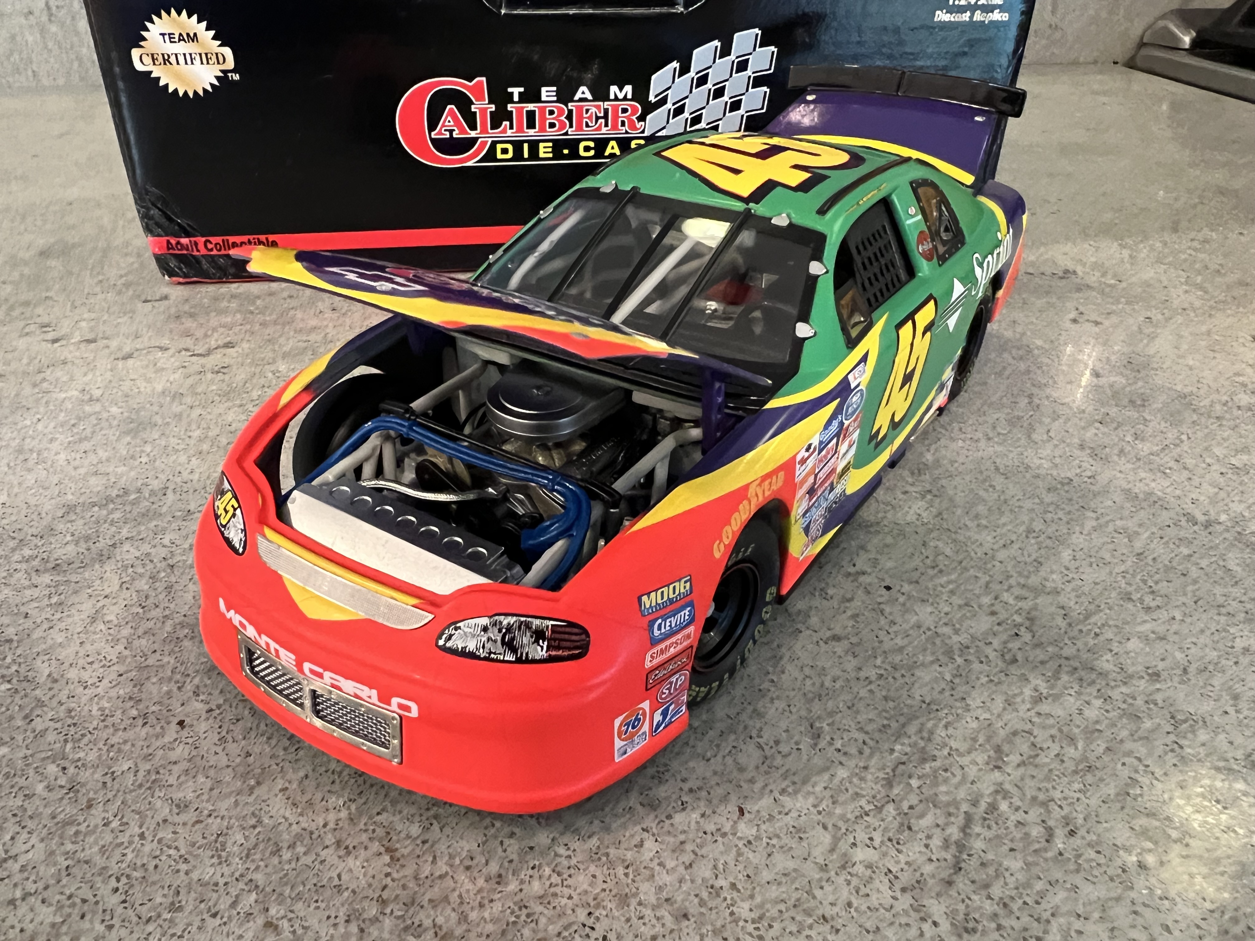 1999 Adam Petty #45 Sprint Monte Carlo - Team Caliber 1 of 1008