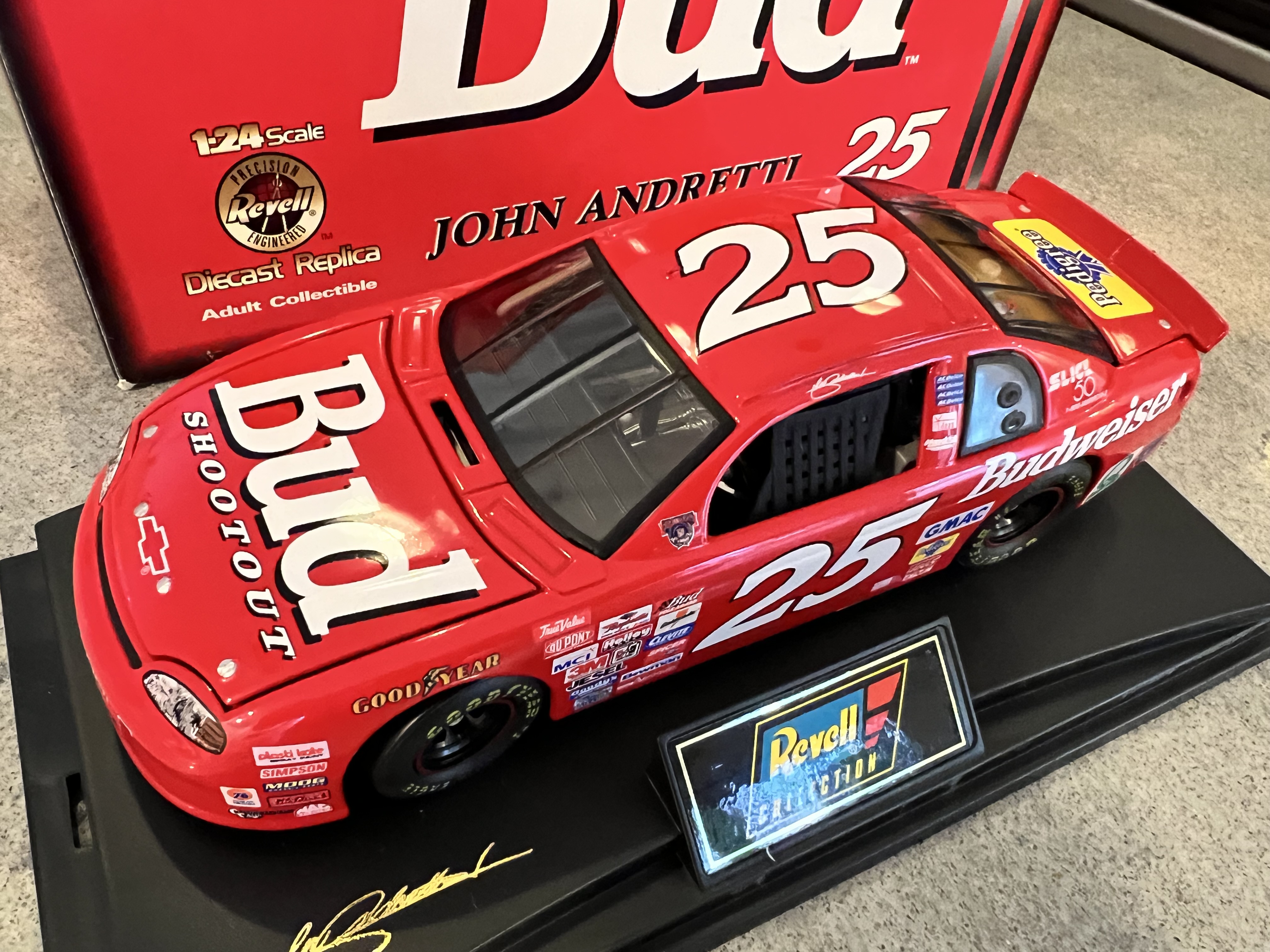 1998 John Andretti #25 Budweiser Monte Carlo - Revell 1:24