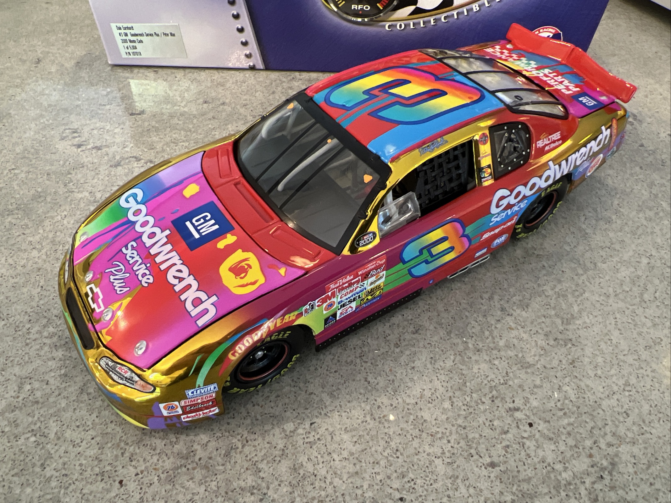 2000 Dale Earnhardt #3 Goodwrench / Peter Max - Action Color Chrome 1:24