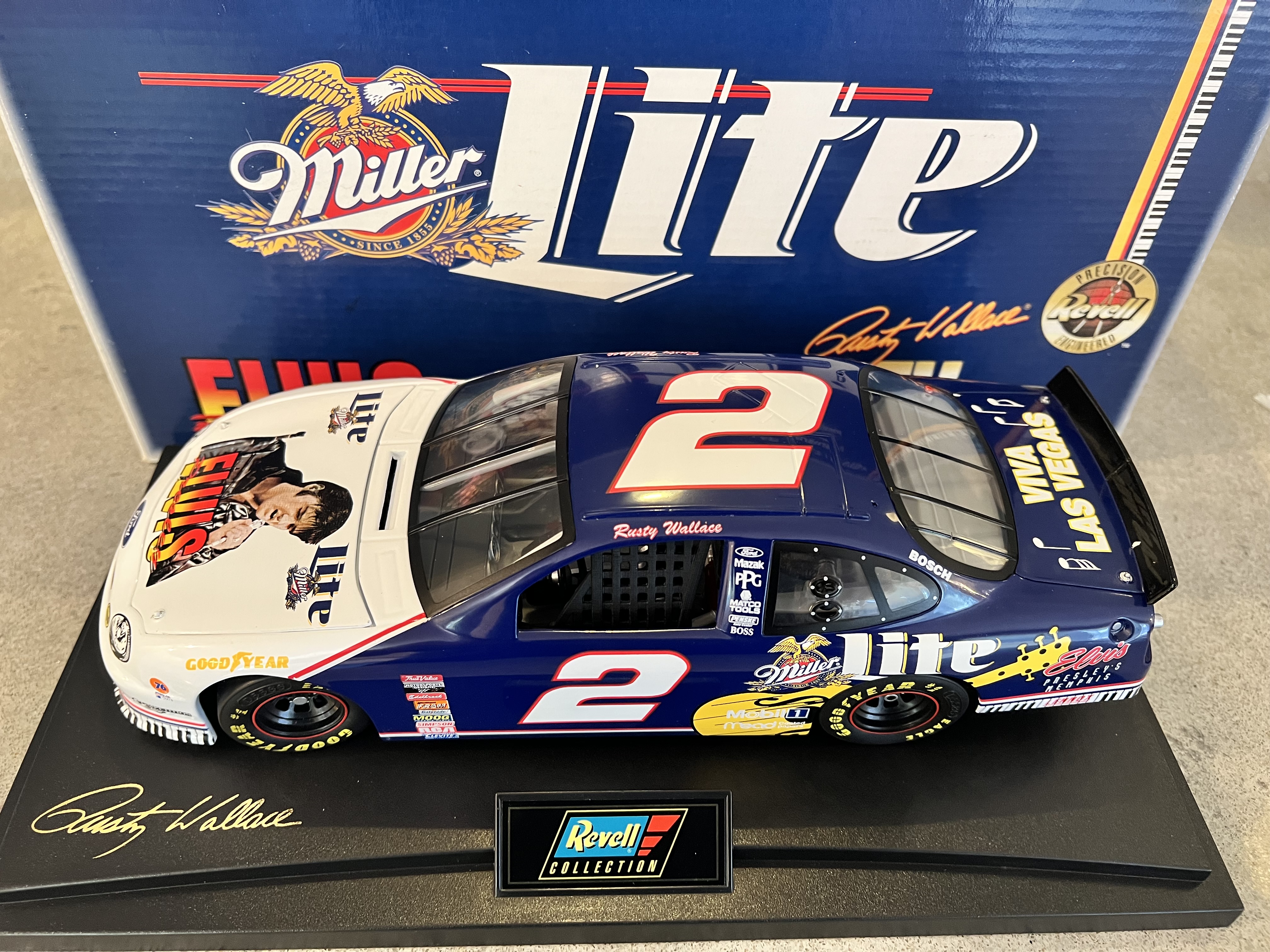 1998 Rusty Wallace #2 Miller Lite / Elvis Taurus - Revell 1:18