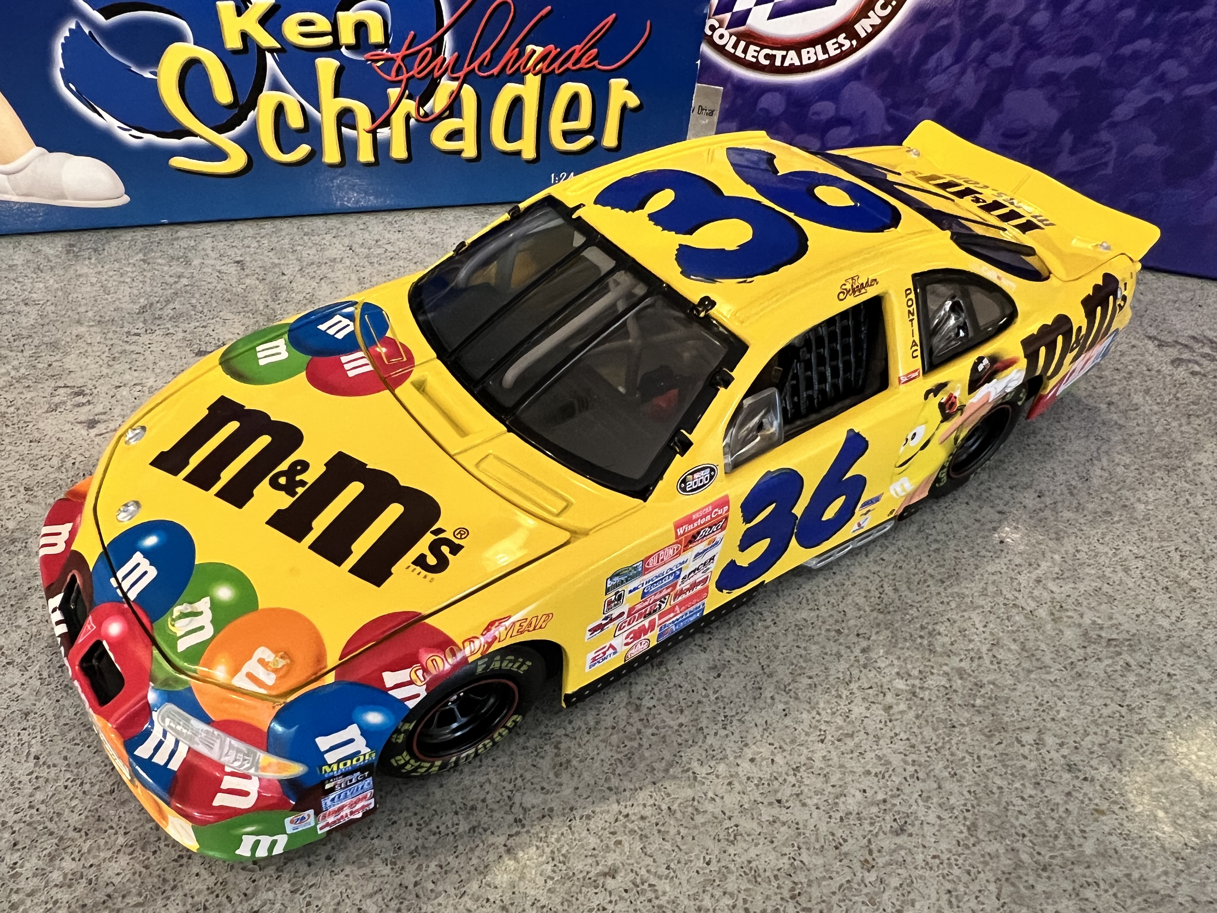 2000 Ken Schrader #36 M&M/Keep Back New Driver - Action 1:24