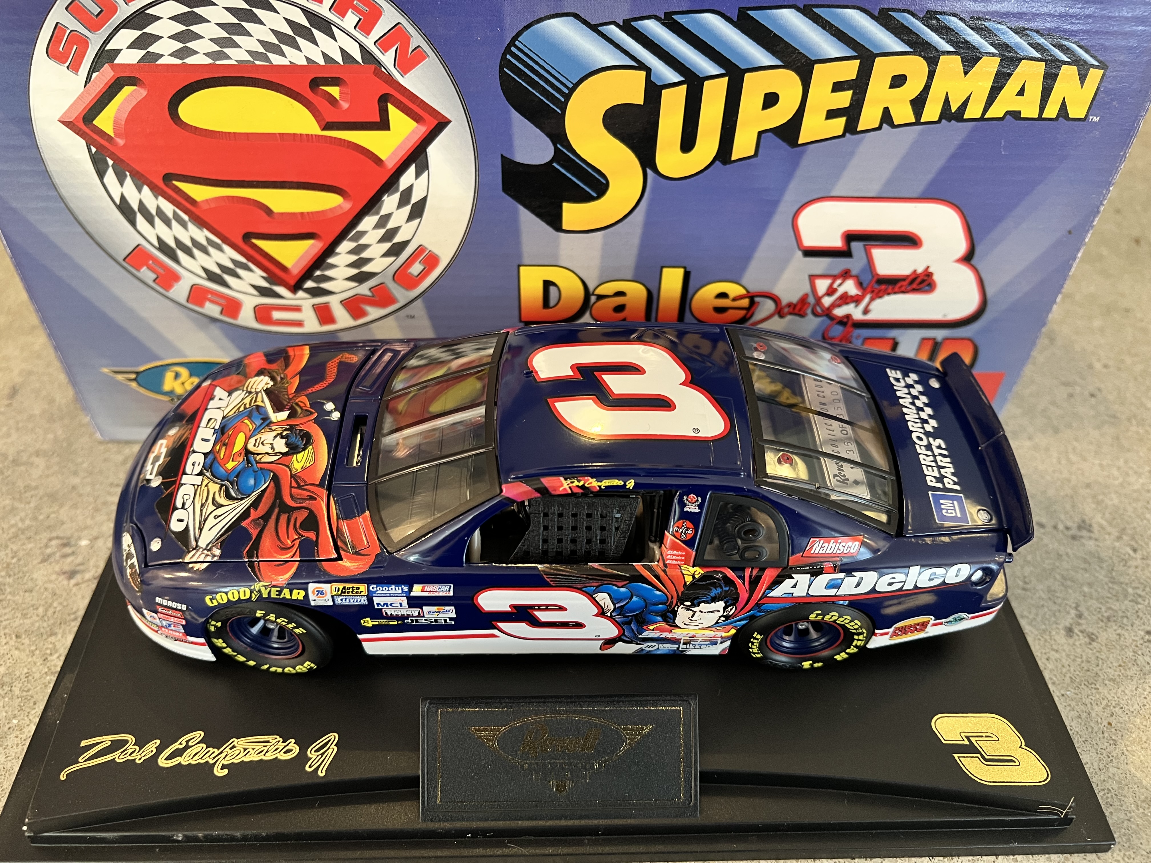 1999 Dale Earnhardt Jr #3 Superman Monte Carlo Revell 1:24