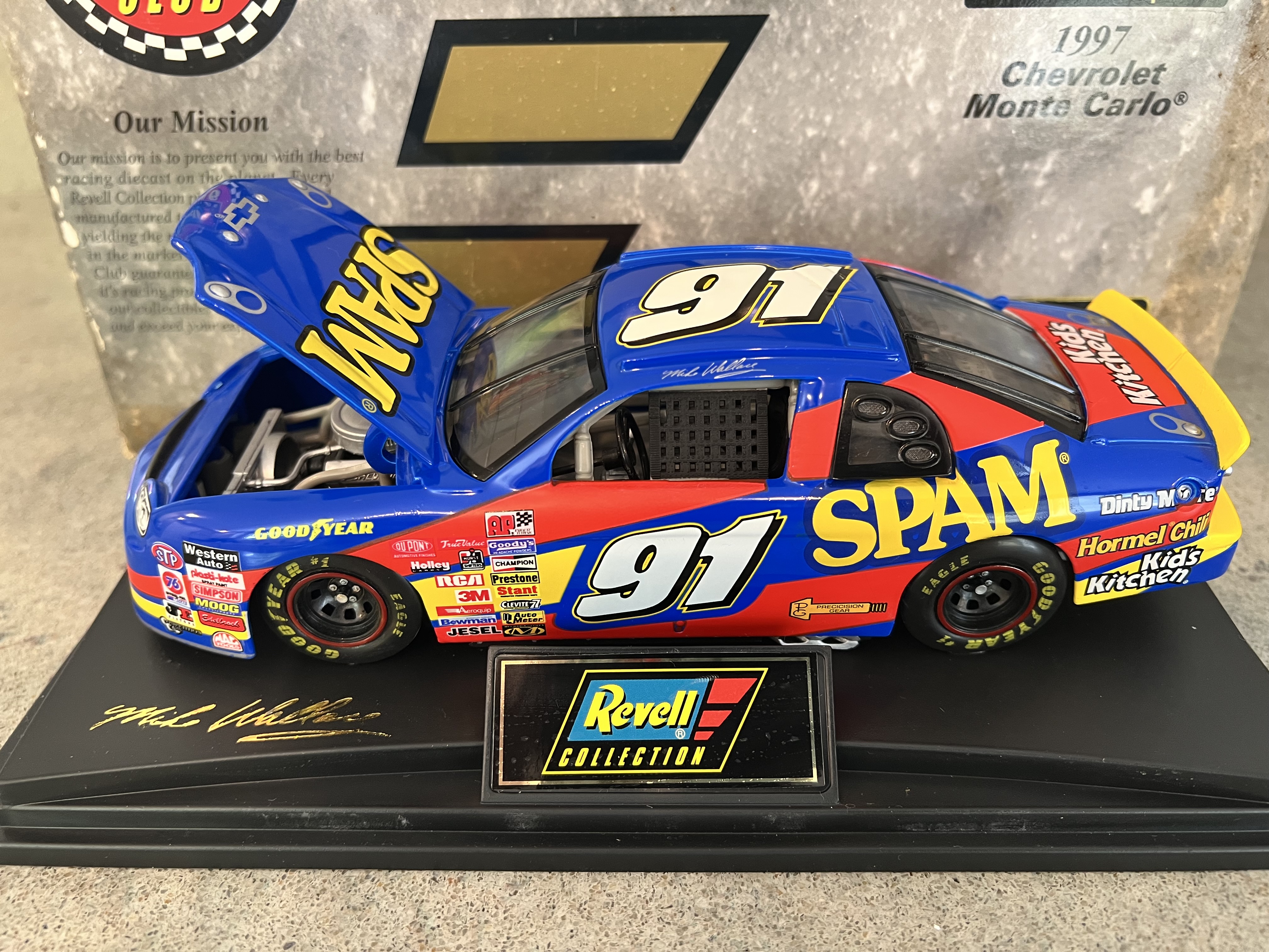 1997 Mike Wallace #91 Spam Monte Carlo Revell Club 1:24 1 of 1596